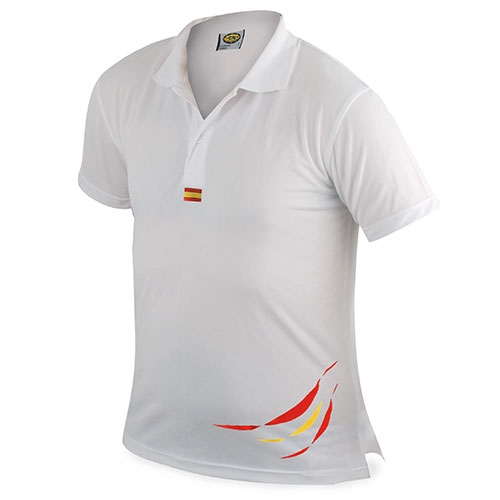 Polo Ultratec 100% Poliester España blanco